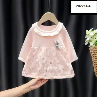 Váy len bé gái từ 3 tháng đến 4 tuổi