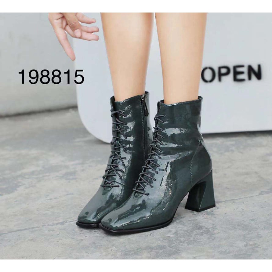 Boots da bóng, buộc dây siêu CHẤT. gót vát 7cm. full box hãng