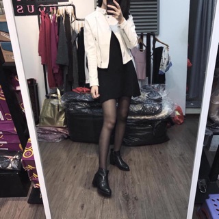 Áo da cổ tàu vợt sale