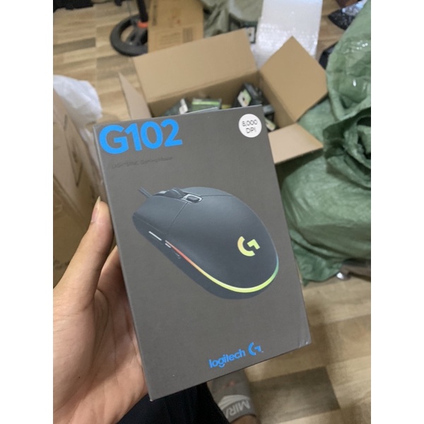 Chuột chơi game, chuột máy tính có dây LOGITECH G102 RBG Độ Chính Xác Cao 8000DPI [ Bảo Hành 12 Tháng 1 Đổi 1]