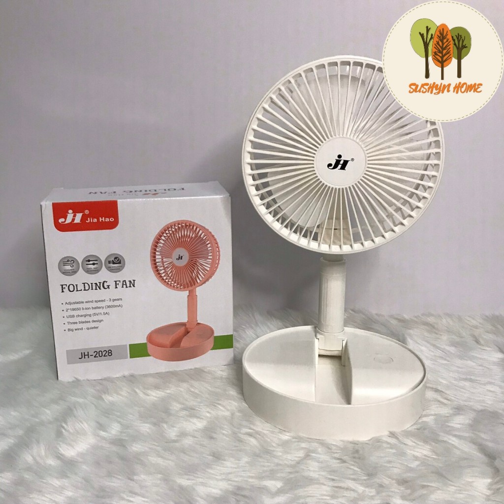 Quạt Tích Điện chữ H🍀FREE SHIP🍀Gấp Tròn Siêu Gọn🍀Chạy Êm, Dễ Vệ Sinh | BigBuy360 - bigbuy360.vn