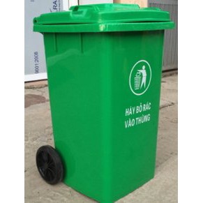 Thùng rác công cộng Kanemo có bánh xe, thùng rác 100l