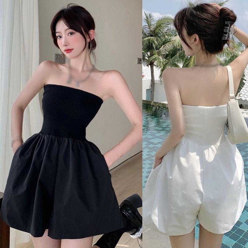 Jumpsuit trễ vai thiết kế xinh xắn cho nữ | BigBuy360 - bigbuy360.vn