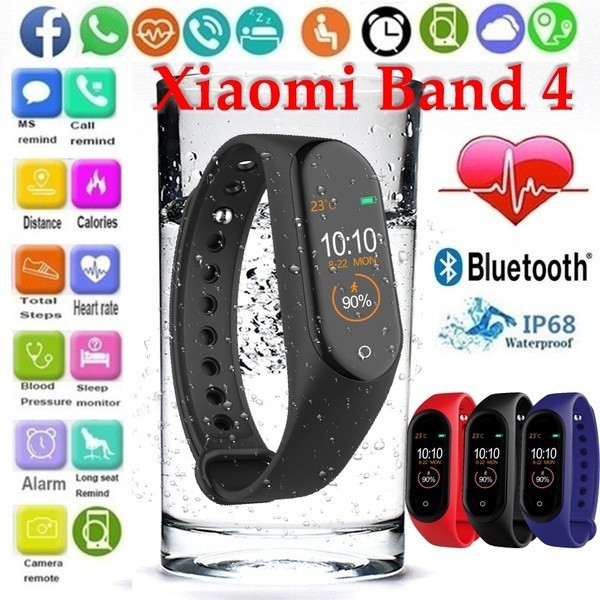 Xiaomi Band 4 Vòng đeo tay thông minh Tập thể dục Vòng đeo tay theo dõi nhịp tim Smart Band Sport Watch M4