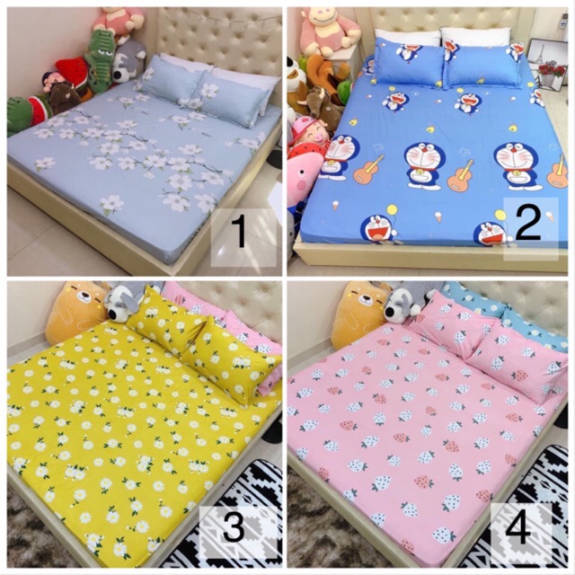 Bộ ga gối cotton polly (ảnh thật)