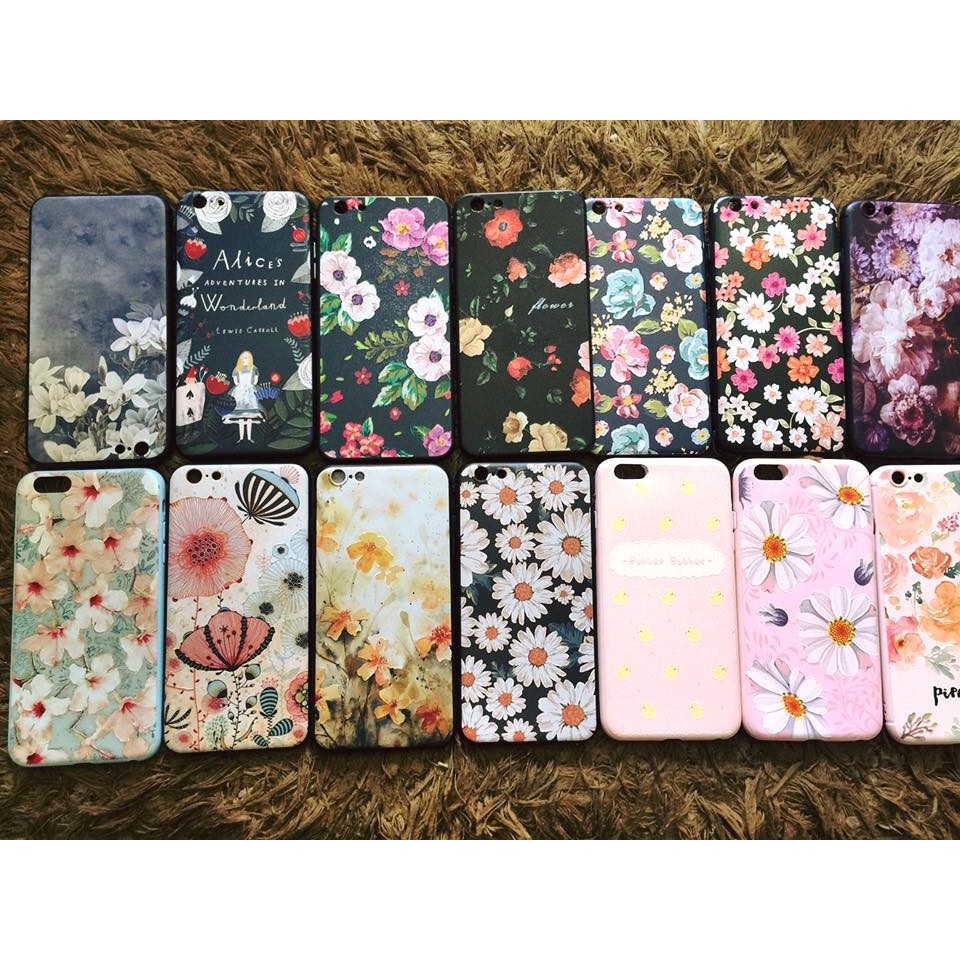 Ốp in hoa nổi iphone 6,6s,6plus,6s plus,7,7plus loại 1