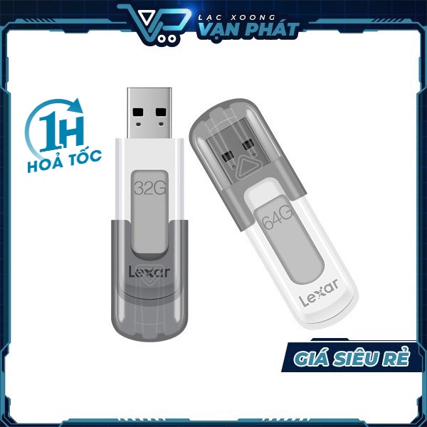 USB 3.0 Lexar Jump Drive V100 32GB/ 64GB - Hàng Chính Hãng