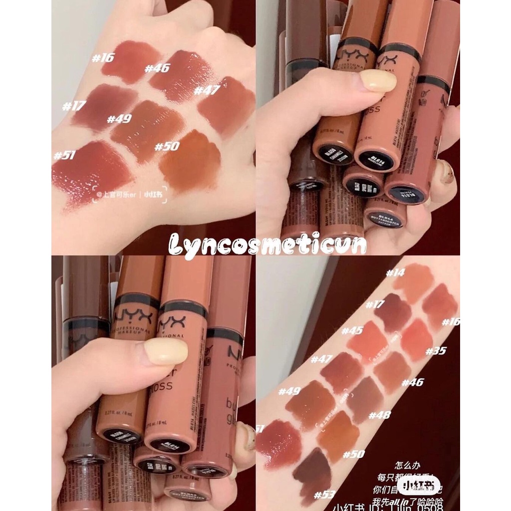 (Bill US) Son bóng căng mọng môi Nyx Butter Gloss