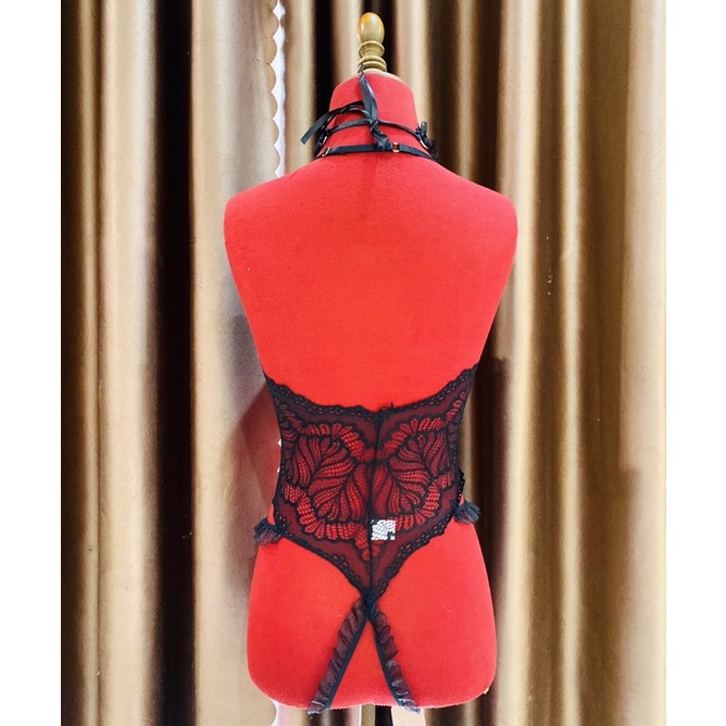 Bộ Đồ Ngủ Ren Dây Gợi Cảm Nóng Bỏng Cám Dỗ MS8298 [CWEAR.SEXY_ĐỒ NGỦ &amp; NỘI Y CAO CẤP]