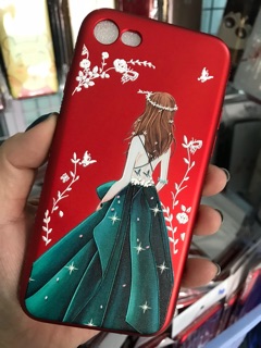 Ốp dẻo cô gái viền đá Oppo A33