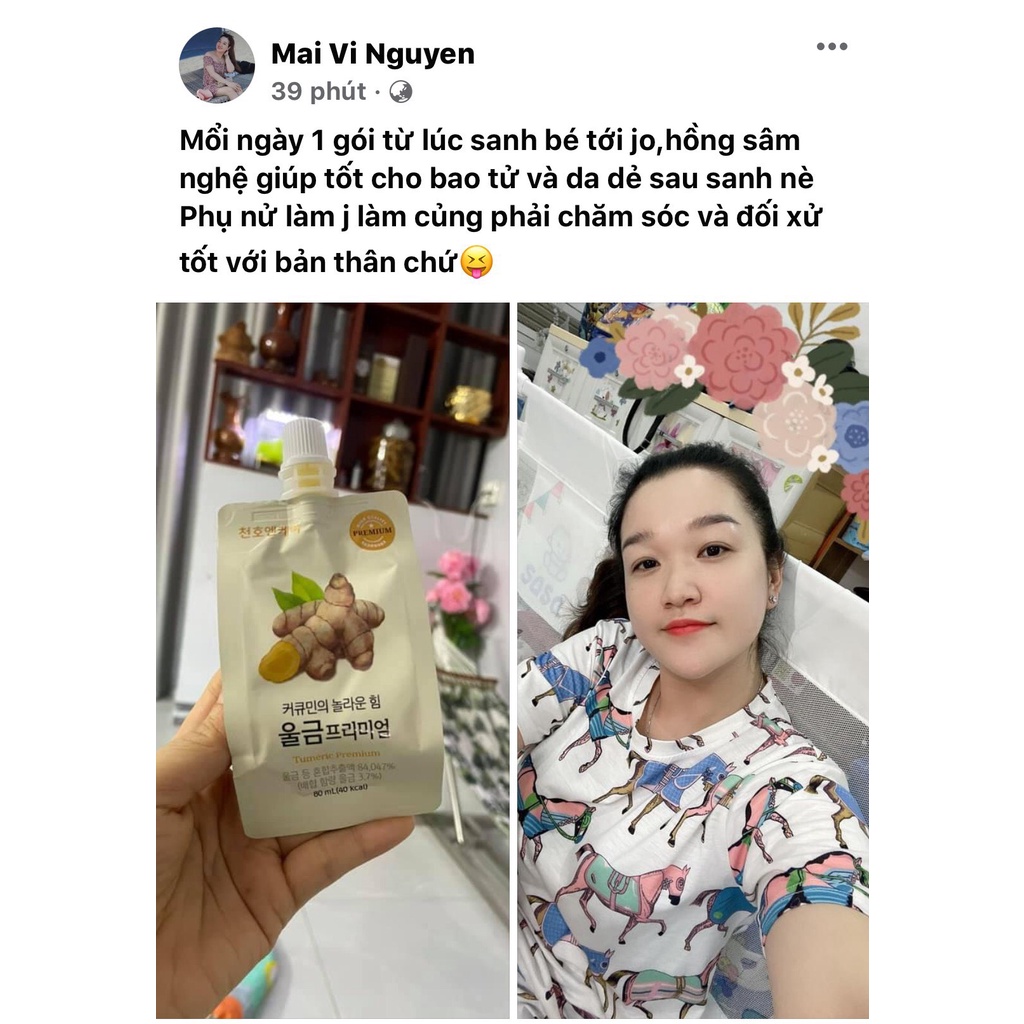 Nước Ép Dinh Dưỡng Tinh Chất Nghệ Tươi Chunho Ncare Tốt Cho Dạ Dày Tăng Hệ Miễn Dịch