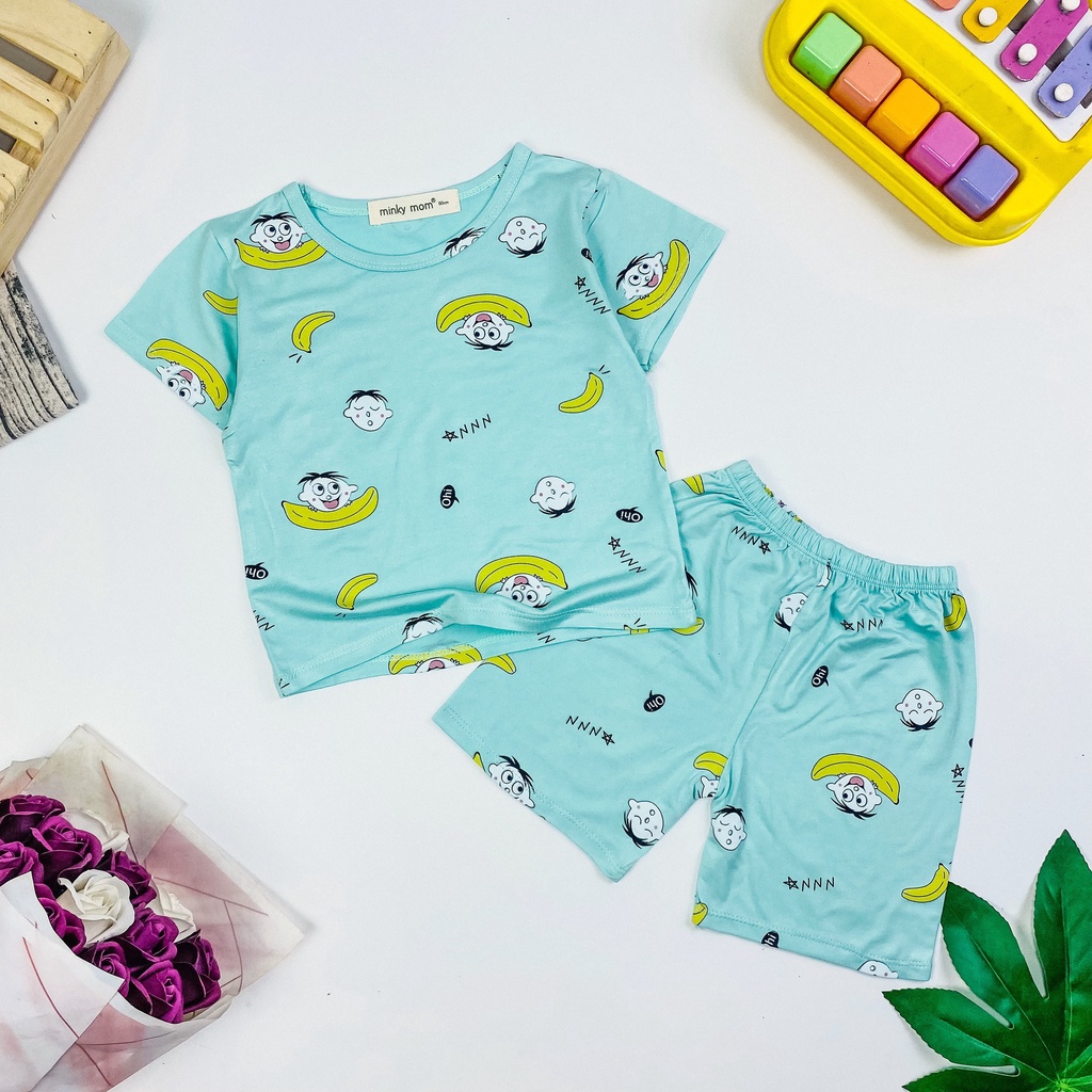 [BÉ 7-19kg] Bộ cộc minkymom cho bé họa tiết full body Unibaby CSTV