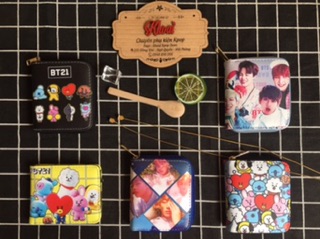 Ví/Bóp BTS BT21 da siêu mềm