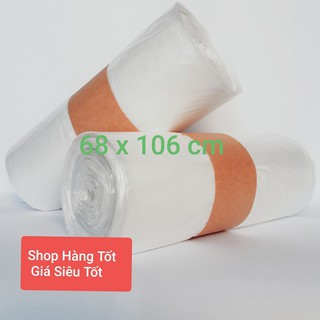 (SIZE KHỦNG- GIÁ TÍ HON)- 2 cuộn- 40 túi-TÚI RÁC TỰ HỦY SINH HỌC kích thước 68 x106 cm