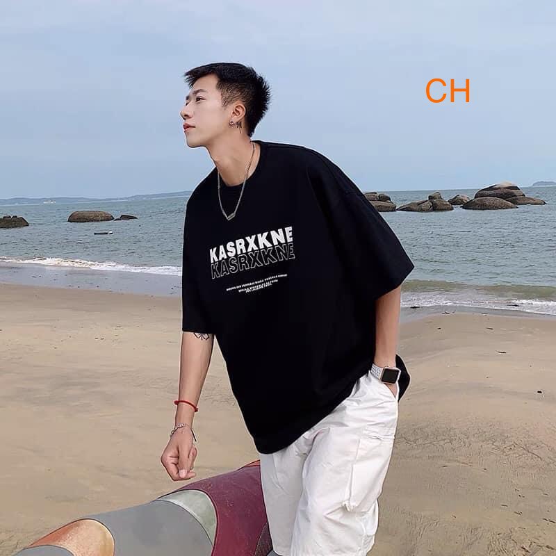 [ HÀNG ĐEP ] Áo phông nam KASR  Chất cotton 3158 Form thụng unisex CH4810