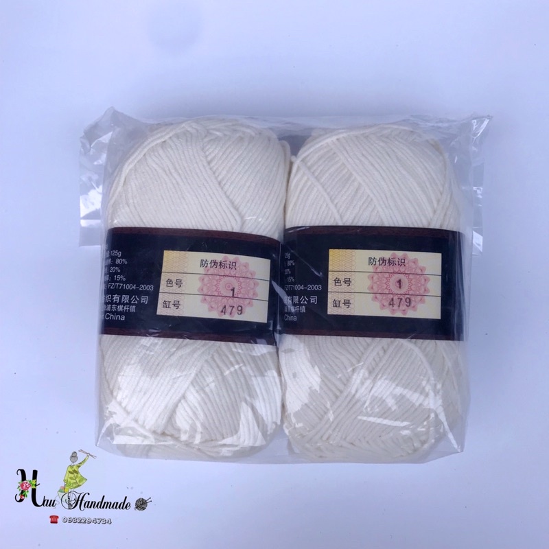 Len Milk Cotton 125g loại 1