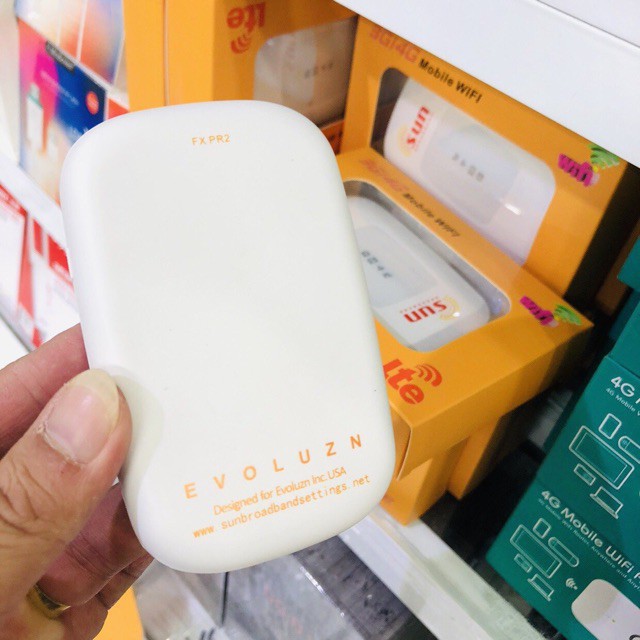 Phát Wifi Di Động 4G LTE SUN FX PR2 Từ Sim 4G 3G Pin 2050mAh - BH 6 Tháng