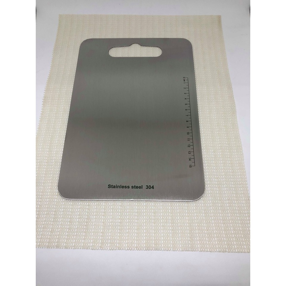 Thớt inox 304 cao cấp kháng khuẩn chống ẩm mốc vệ sinh 20x29cm