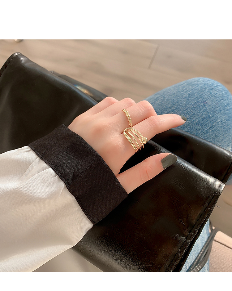 MOCHASHUNhẫn Mochashu đơn giản phong cách Hàn Quốc thời trang