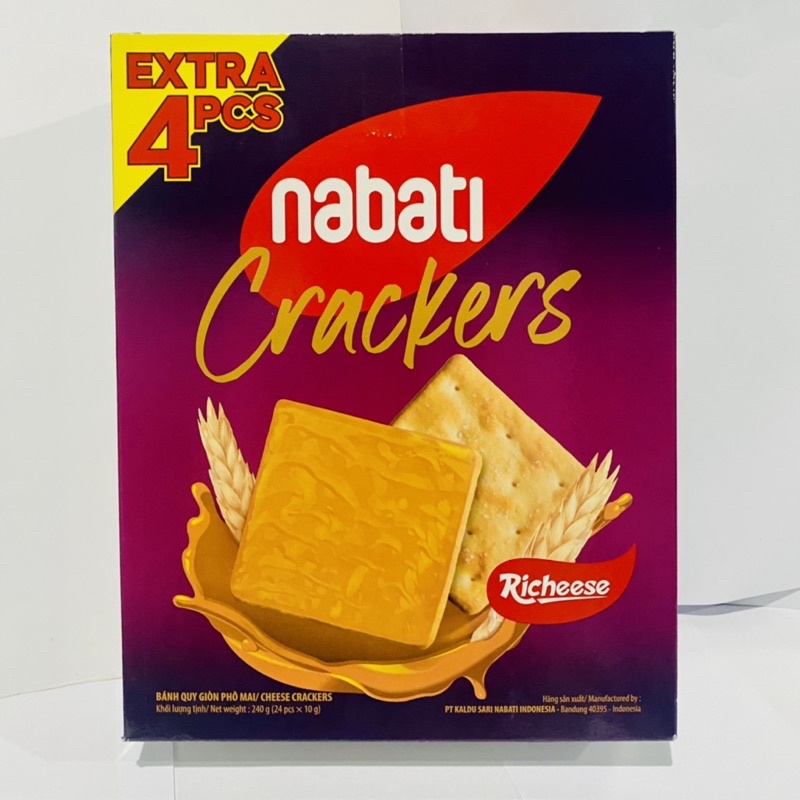 Bánh quy giòn Nabati Crackers hộp 240g