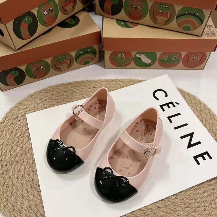 [Mẫu 2022] Giày nơ búp bê cho bé gái Melissa xuất dư fullbox phong cách công chúa từ 1 - 8 tuổi