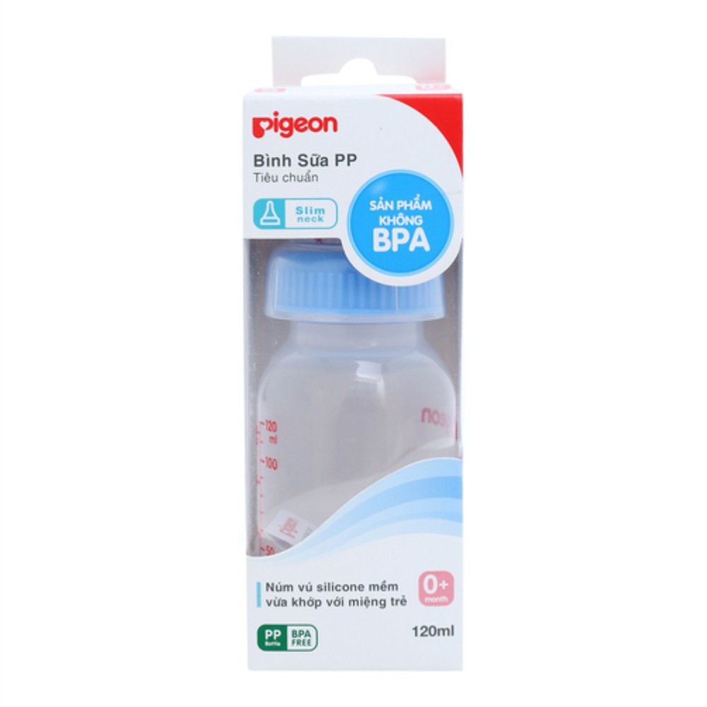 Bình sữa Pigeon 120ML đủ màu