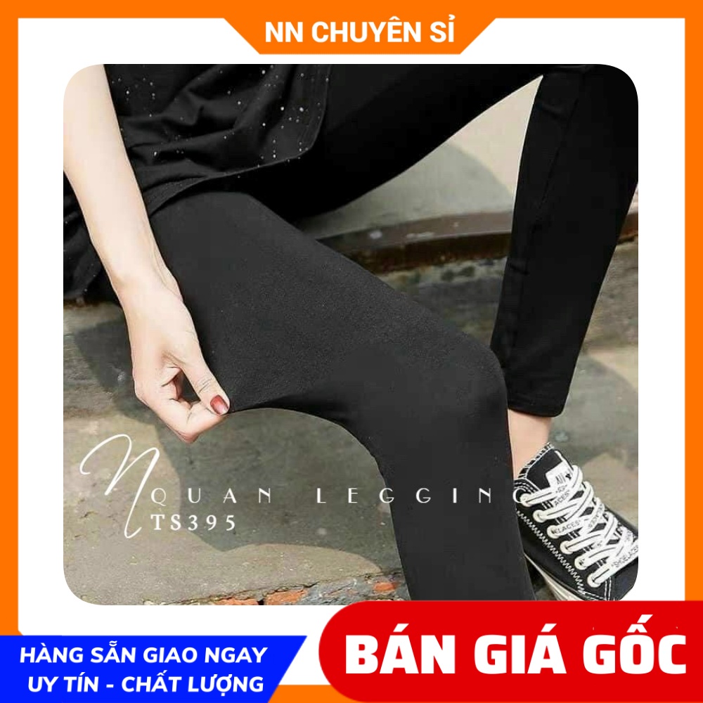 Quần legging cho nữ dài lửng ngố đùi chất thun mềm co giãn lên phom siêu nịn dáng TS395