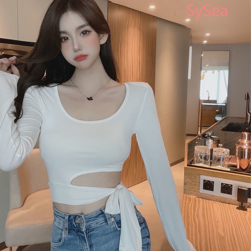 Áo Croptop Chất Liệu Cotton Màu Sắc Quyến Rũ Cho Nữ