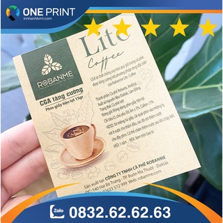Combo in 4320 decal kraft nhãn dán sản phẩm decal nhựa chống nước