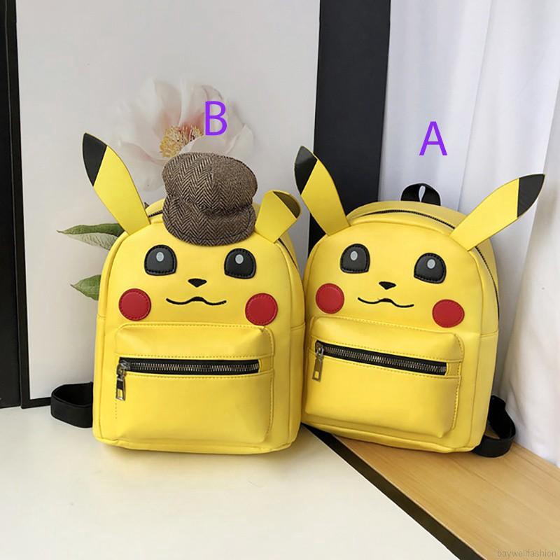 Ba Lô In Hình Pikachu Hoạt Hình Cho Bé