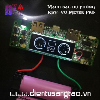 Mạch sạc dự phòng KST Vu Meter Pro