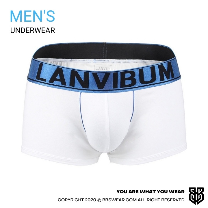 Quần boxer nam Lanvibum chất cotton thiên nhiên bảng lưng ánh kim BB10