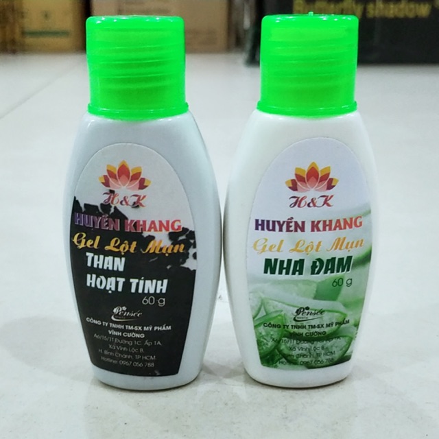 TẬN GỐCGel lột mụn than hoạt tính Huyền Khang 60g, dạng gel sệt, hương thơm, thích hợp mọi loại dạ, giá rẻ cho khách