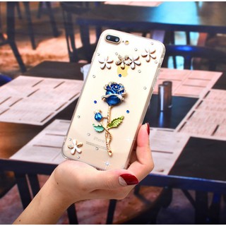 Ốp hoa đính đá hoa hồng SamSung S8 S8 Plus S8+ Đẹp (Ốp cứng)