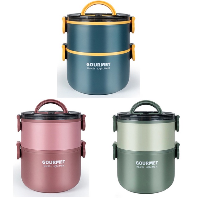 Hộp cơm giữ nhiệt màu pastel cao cấp