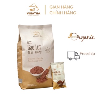 BỘT GẠO LỨT HUYẾT RỒNG THỰC DƯỠNG VINATHA - GIẢM MỠ, ĐẸP DA, TỐT CHO SỨC KHỎE ( TÚI 840gram - 21 túi nhỏ )