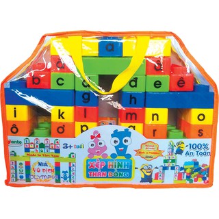 COMBO - 02 Bộ Đồ Chơi Xếp Hình Việt Nam (Nút Bé + Nút Lớn)