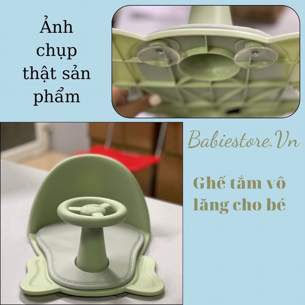 GHẾ NGỒI TẮM CHO BÉ CÓ VÔ LĂNG CHO BÉ VUI CHƠI CHỐNG TRƯỢT AN TOÀN