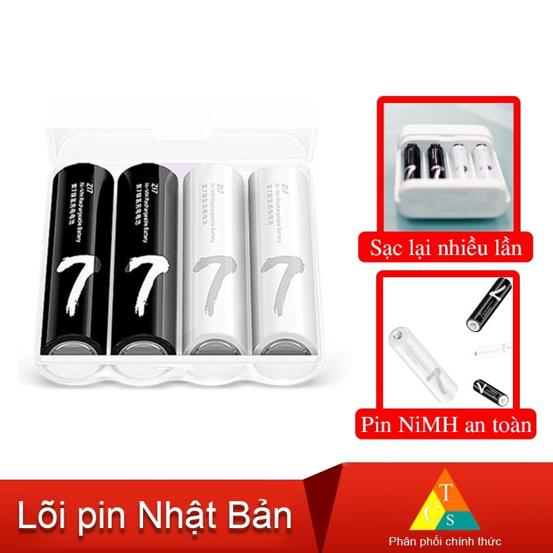 ♣㍿✤Pin Xiaomi Zi7 AAA sạc nhiều lần - 3A