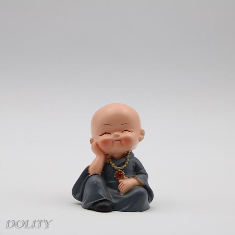Set 4 tượng chú tiểu mini dễ thương dùng để trang trí vườn