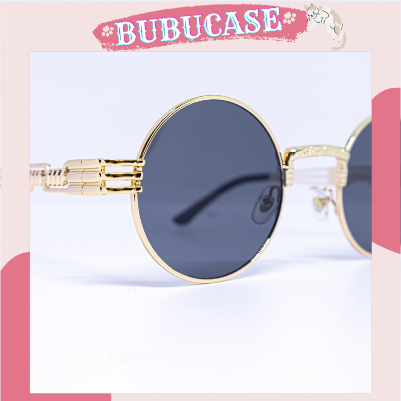 Kính tròn cao cấp - Kính phong cách vintage - Tặng hộp đựng kính khăn lau