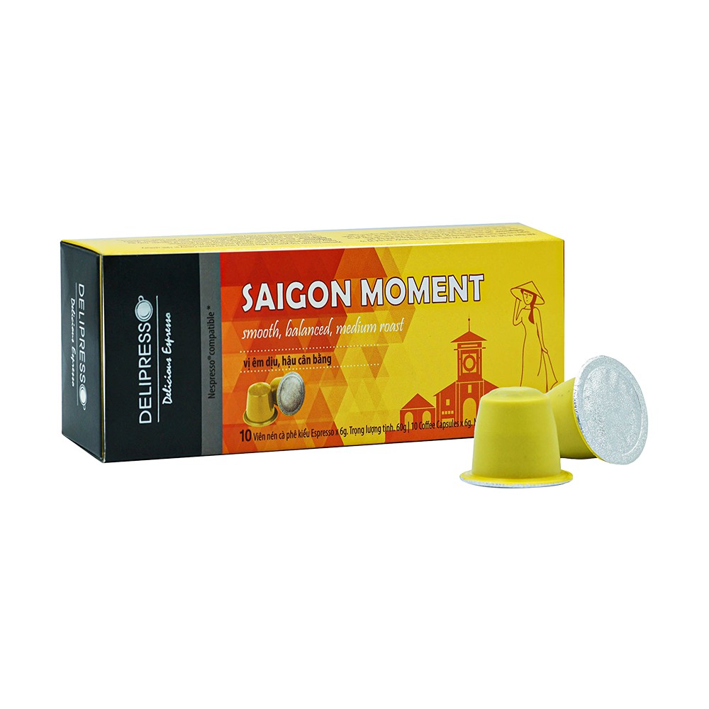 Capsules - Saigon Moment - 10 viên x 6g - Cà Phê Viên Nén Delipresso - Phương Vy Coffee | BigBuy360 - bigbuy360.vn
