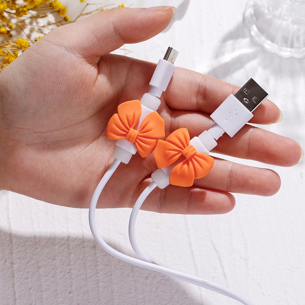 1 Cặp Nút Bảo Vệ Dây Cáp Sạc Tai Nghe Chống Đứt Chất Lượng Cao Cho IPhone