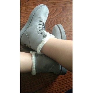 Boot nữ da lộn,giày nữ lót lông(có vi deo và ảnh thật)