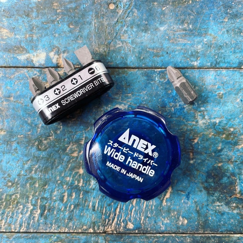 🇯🇵Made in Japan🇯🇵 Bộ tô vít lùn Nhật Bản dạng nắp chai Anex 62