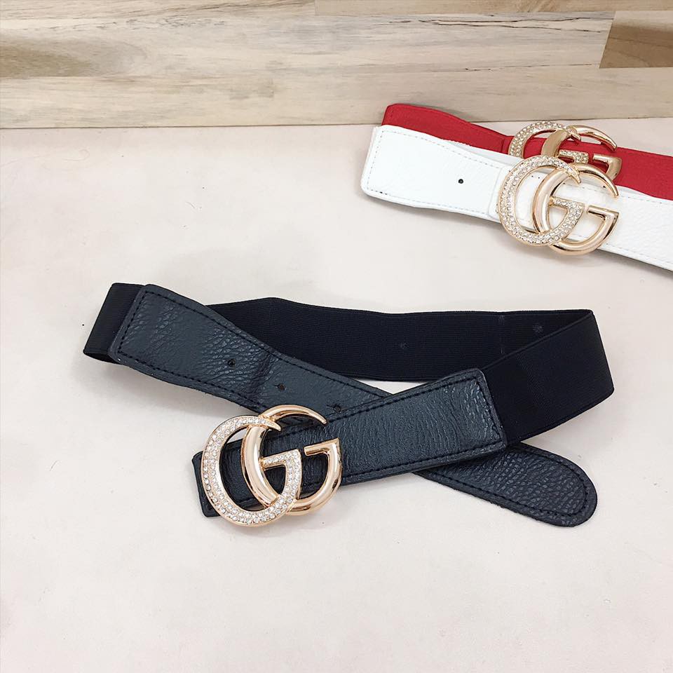 Đai váy Belt nạm đá G 4cm K11