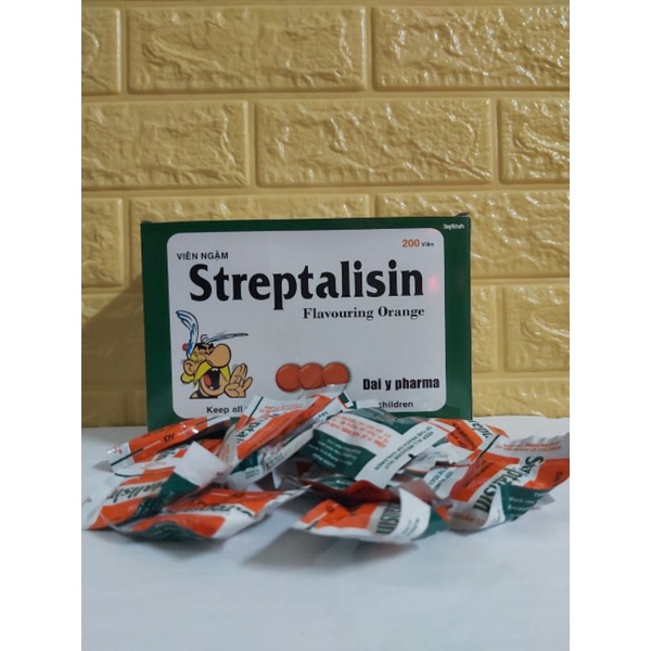 Kẹo ngậm ho Streptalisin hộp 200 viên