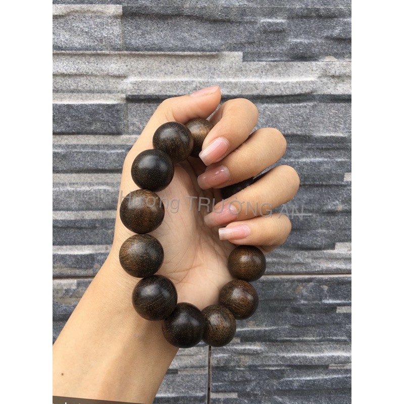 Vòng đeo tay trầm hương INDO thơm vĩnh viễn size từ 10-20li