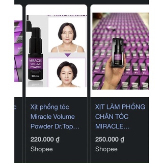 Dr. Top Miracle Volume Powder⭐️ - chai phồng tóc thần kì