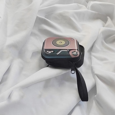 Hộp đựng tai nghe bóp đựng cáp sạc cóc sạc trang sức mini bằng thiếc hình vuông nhiều mẫu Kino Shop